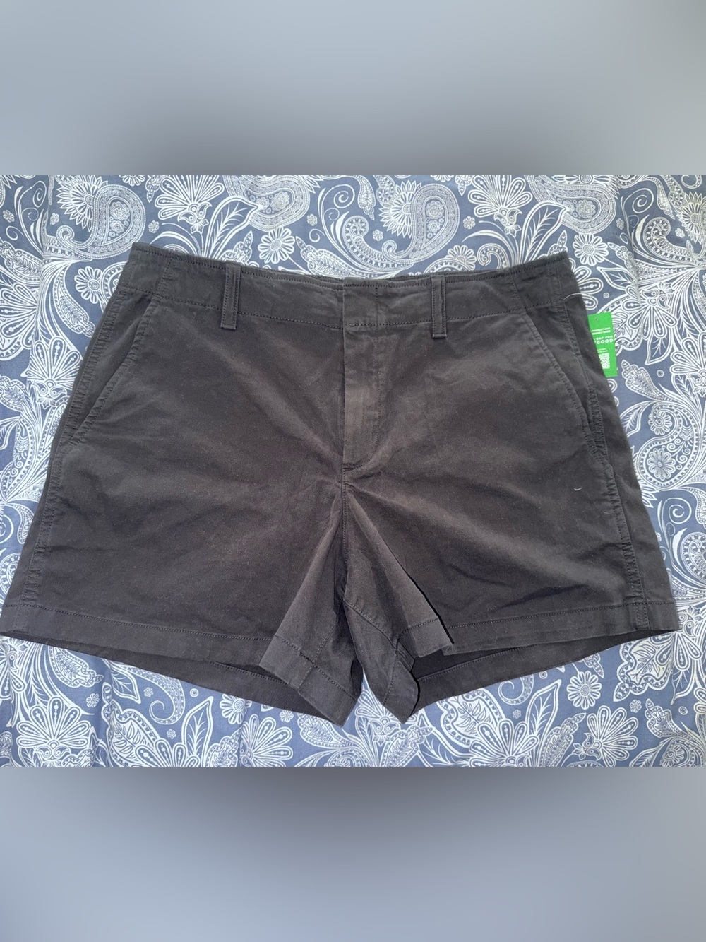 New Gap black chino shorts sz 12